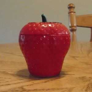1950s milk glass strawberry